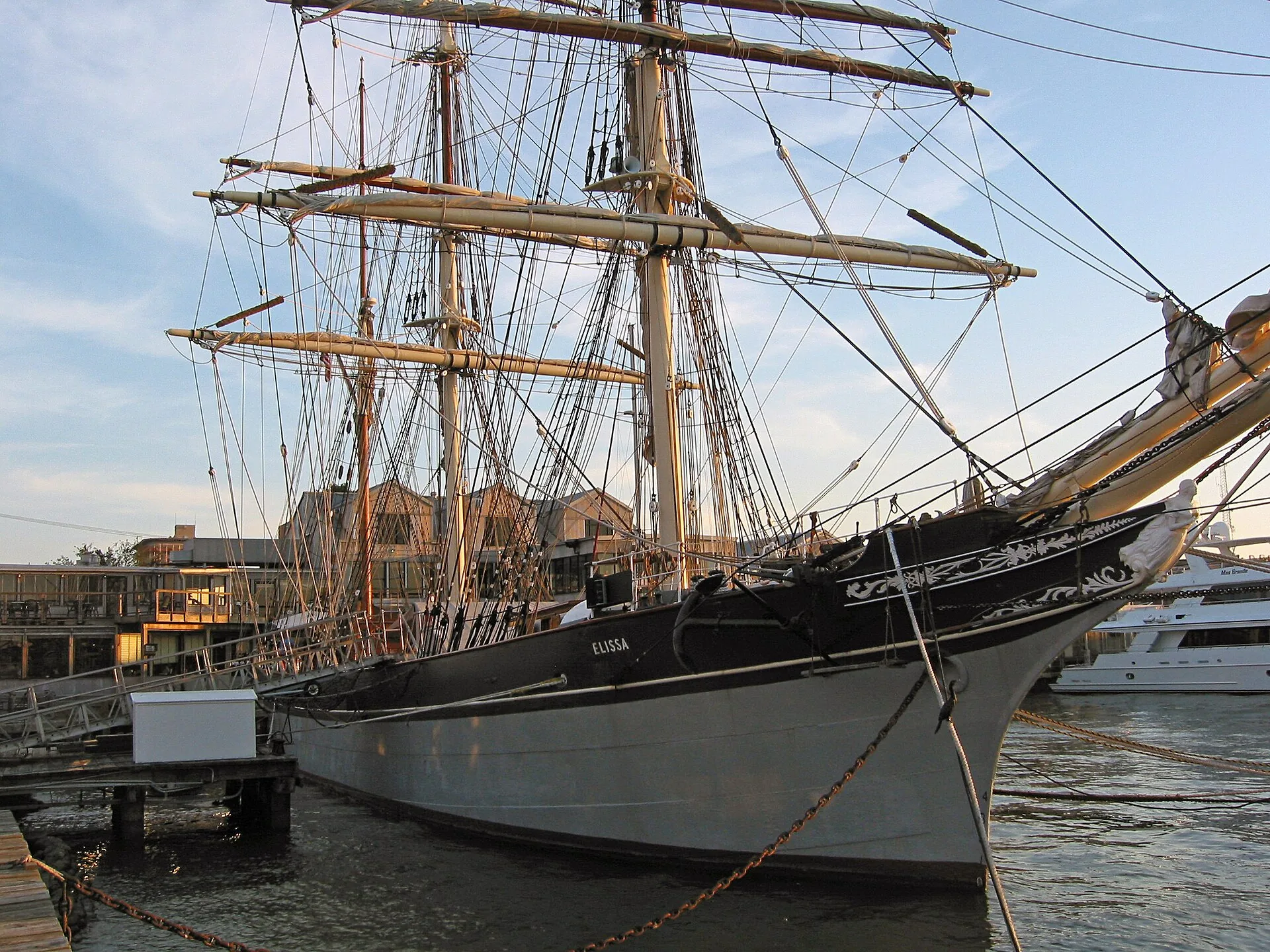 ELISSA docked at Pier 21
